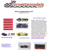 Tablet Screenshot of corvettemodels.com